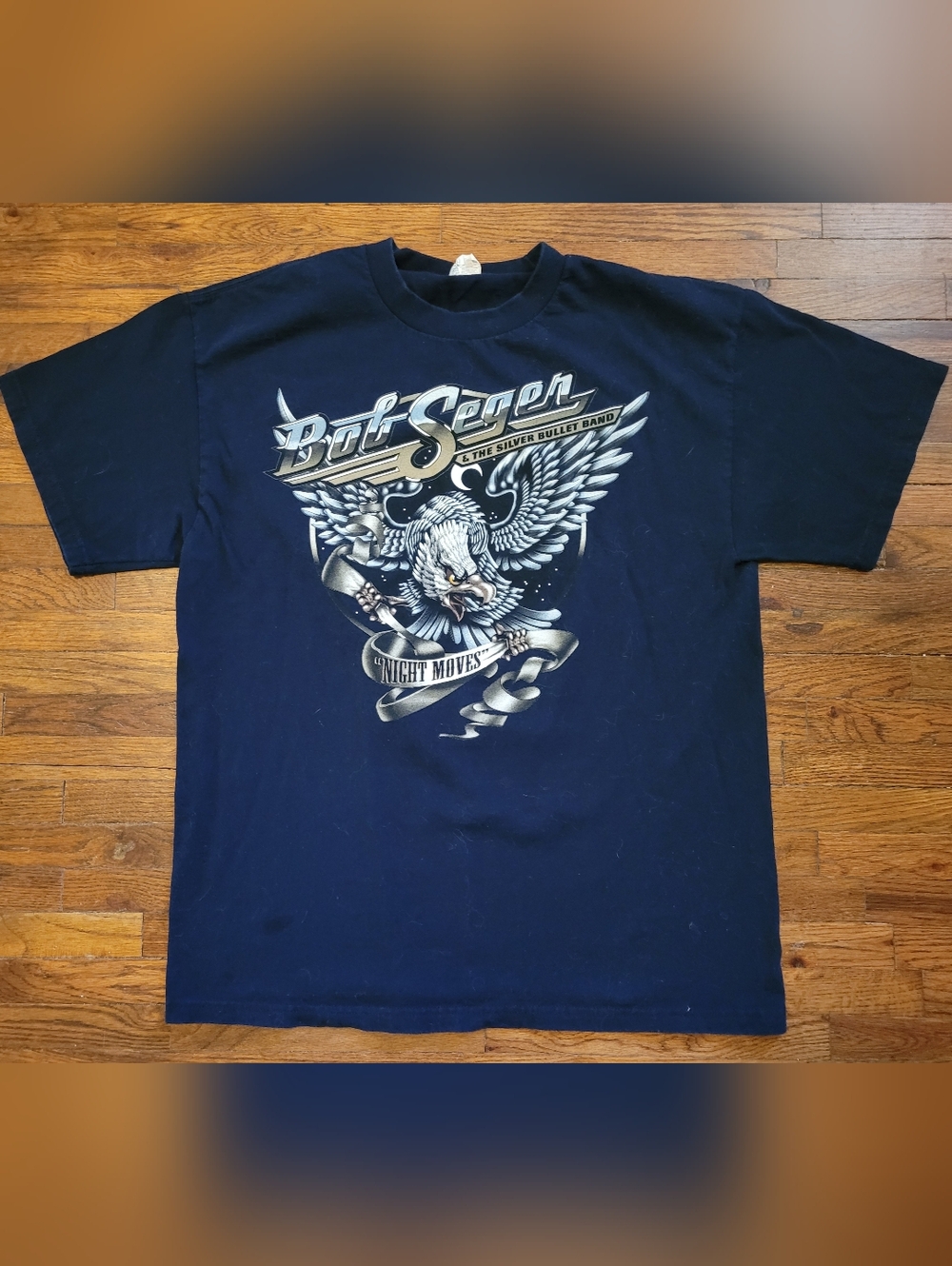 Bob Seger And The Silver Bullet Band Night Moves 2011 Concert Tour T-Shirt L